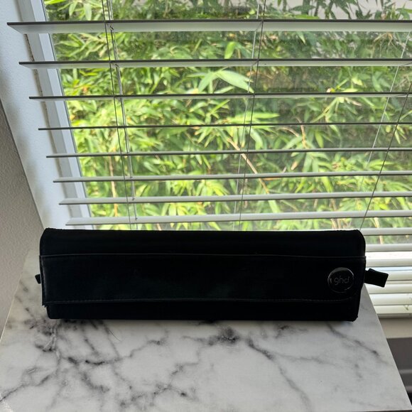 ghd Heat Resistant Curling Iron / Wand Bag & Mat – Black | NWOT | Travel Storage - Picture 2 of 5